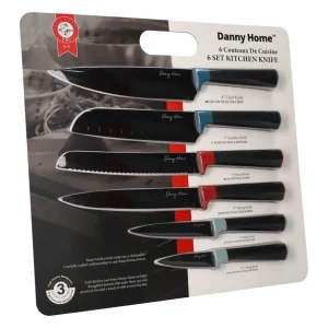 DANNY HOME KITCHEN KNIFE BLACK 6`S