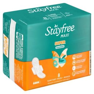 STAYFREE PADS MAXI 8S ASST