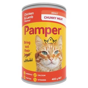 CAT FOOD PAMPER ADT CHICKEN & LAMB