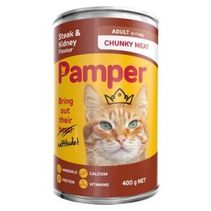 CAT FOOD PAMPER ADT STEAK & KIDNEY