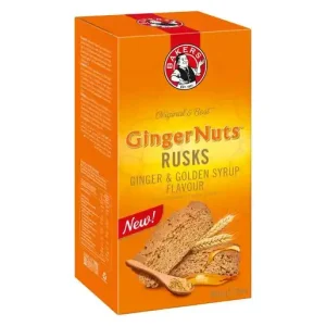 BAKERS RUSKS GINGER NUTS