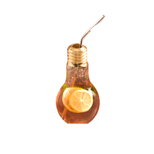 LZ GLASS BULB GLASS & STRAW