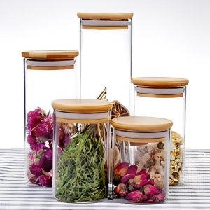 LZ GLASS JAR R.W LID 12CM