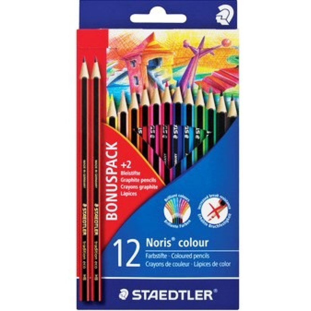 PENCIL COLOURED STAEDTLER 12`S