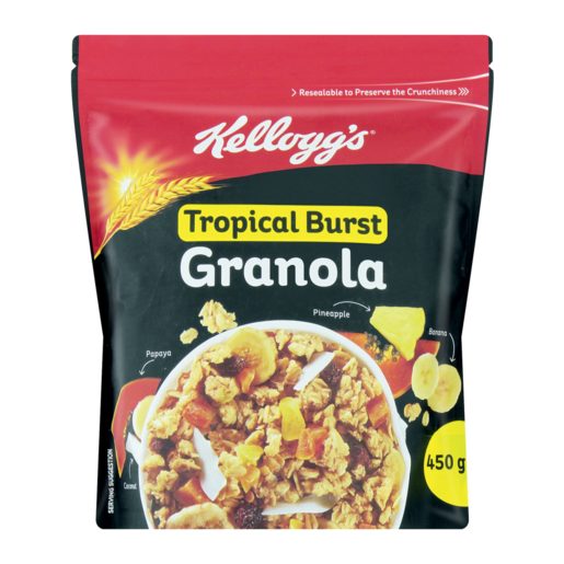 KELLOGGS GRANOLA TROPICAL BURST
