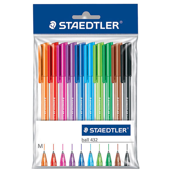 STAEDTLER BALLPOINT BLISTER ASST