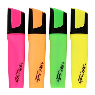 BIC MARKING HIGHLIGHTER 4S