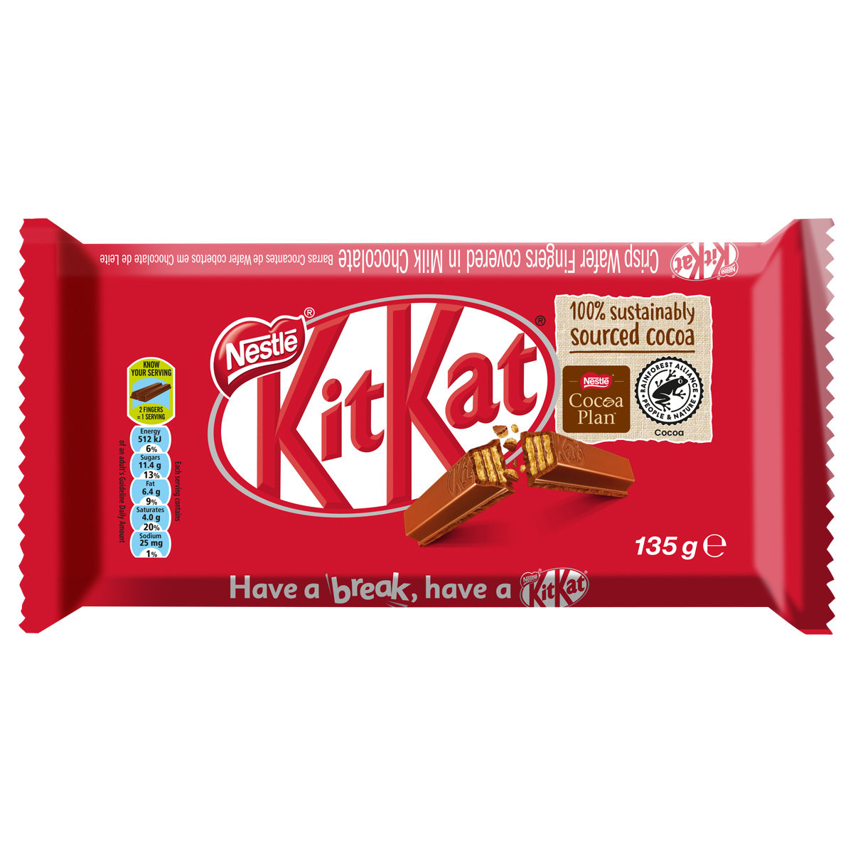 NESTLE KIT KAT 11 FINGER MILK