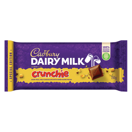 CADBURY D/MILK CRUNCHIE SLAB