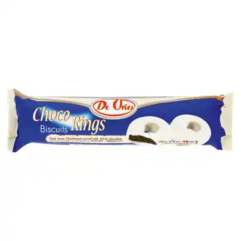 BISC DE VRIES CHOCO RINGS WHITE