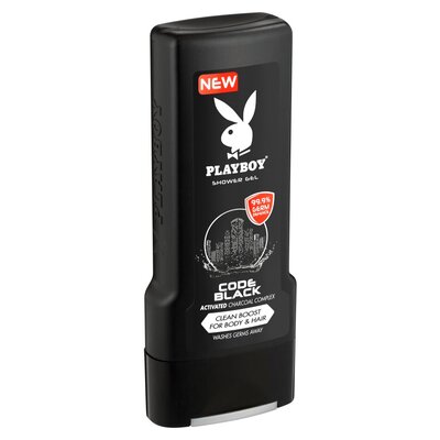 PLAYBOY SHOWER GEL C/BLACK