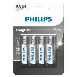 PHILIPS R6 AA 1.5V X4