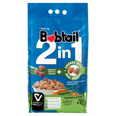BOBTAIL D/FOOD CHUNKS REAL VEG 2IN1