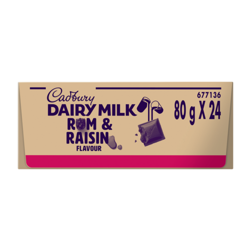 CADBURY D/MILK RUM & RAISIN