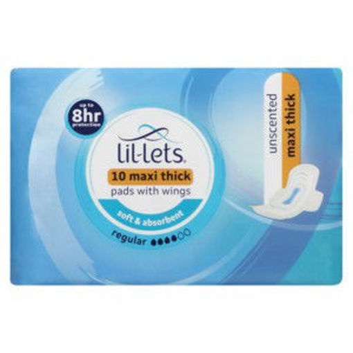 LIL-LETS PAD MAXI UNSCENT REG