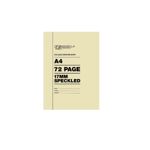 BOOK A4 17MM S/MARGIN 72PG