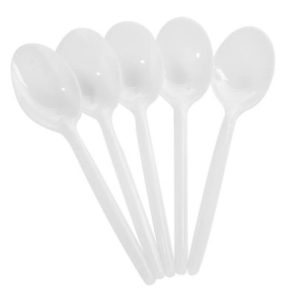 PLASTIC DESSERT SPOONS