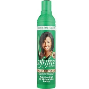 SNF BLK CASTOR OIL BRAID SPRAY