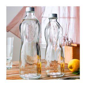 GLASS WATER BOTTLE FANCY