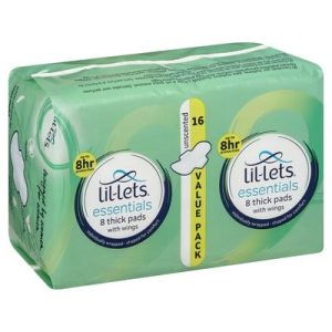 LIL-LETS E/PADS UNSCENTED