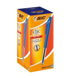 PEN BIC CLIC MED BLUE