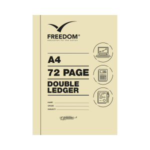 BOOK A4 D/LEDGER 72PG