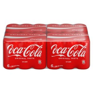 COKE CAN 200ML ASST CASE