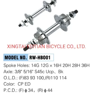 HUB 20H FRONT 5/16" CP