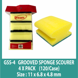 SPONGE SCOURER GROOVED